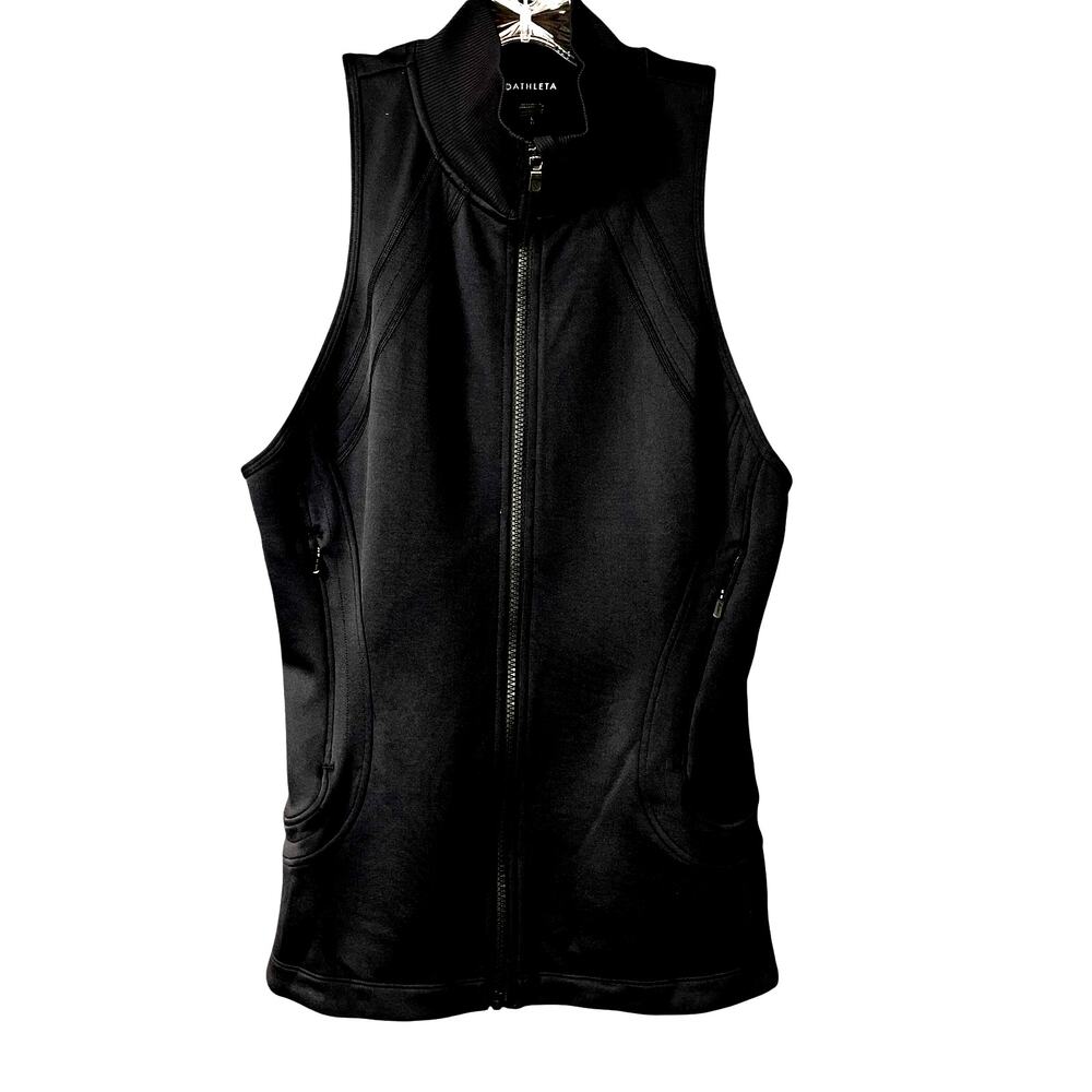 Athleta Evolve Fleece Vest Jacket Black L